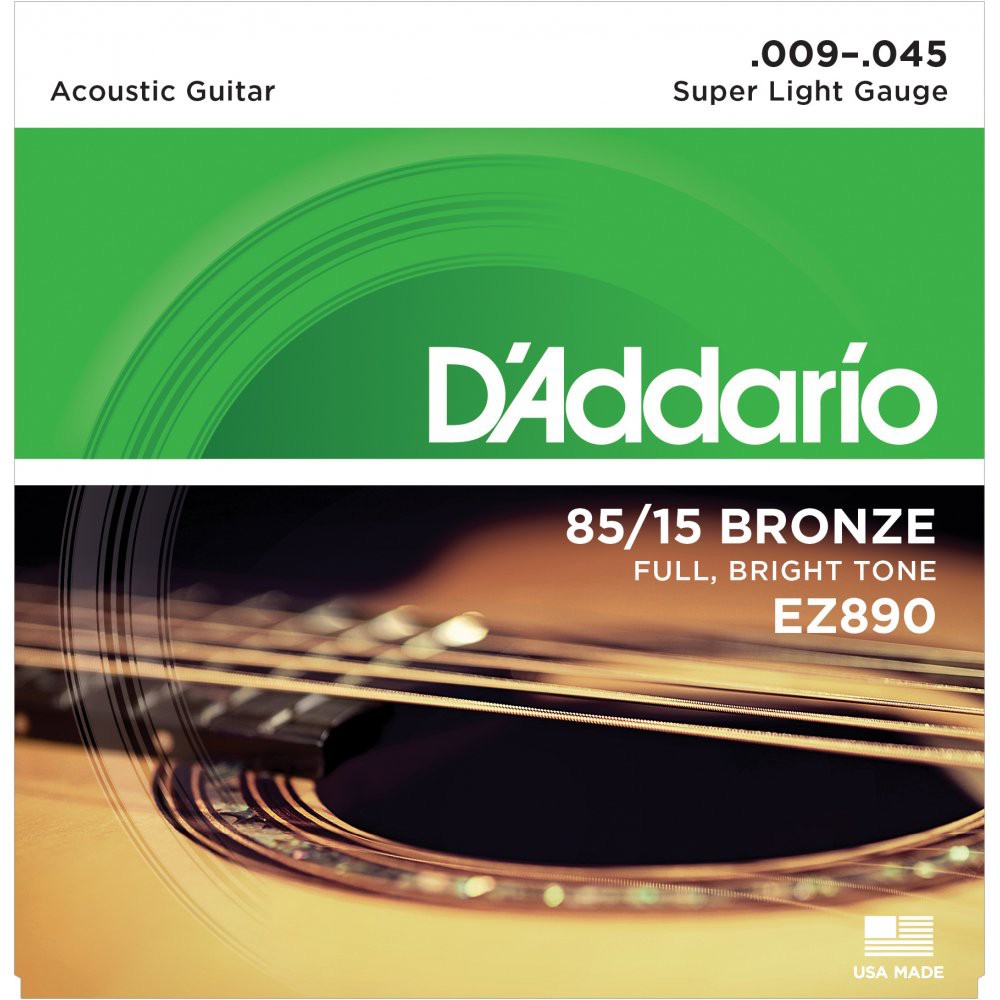 สายกีตาร์โปร่ง D’Addario EZ890 American Bronze