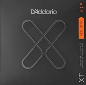 สายกีตาร์โปร่งเคลือบกันสนิม D'Addario XTAPB1047 Phosphor Bronze, Extra Light,10-47