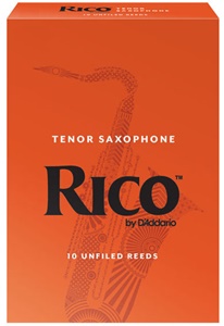 Ricor Tenor Saxophone Reeds ลิ้นเทเนอร์แซ็ก Rico กล่องสีส้ม 10 ลิ้น