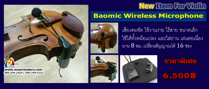 Baomic Wireless Microphone Violin