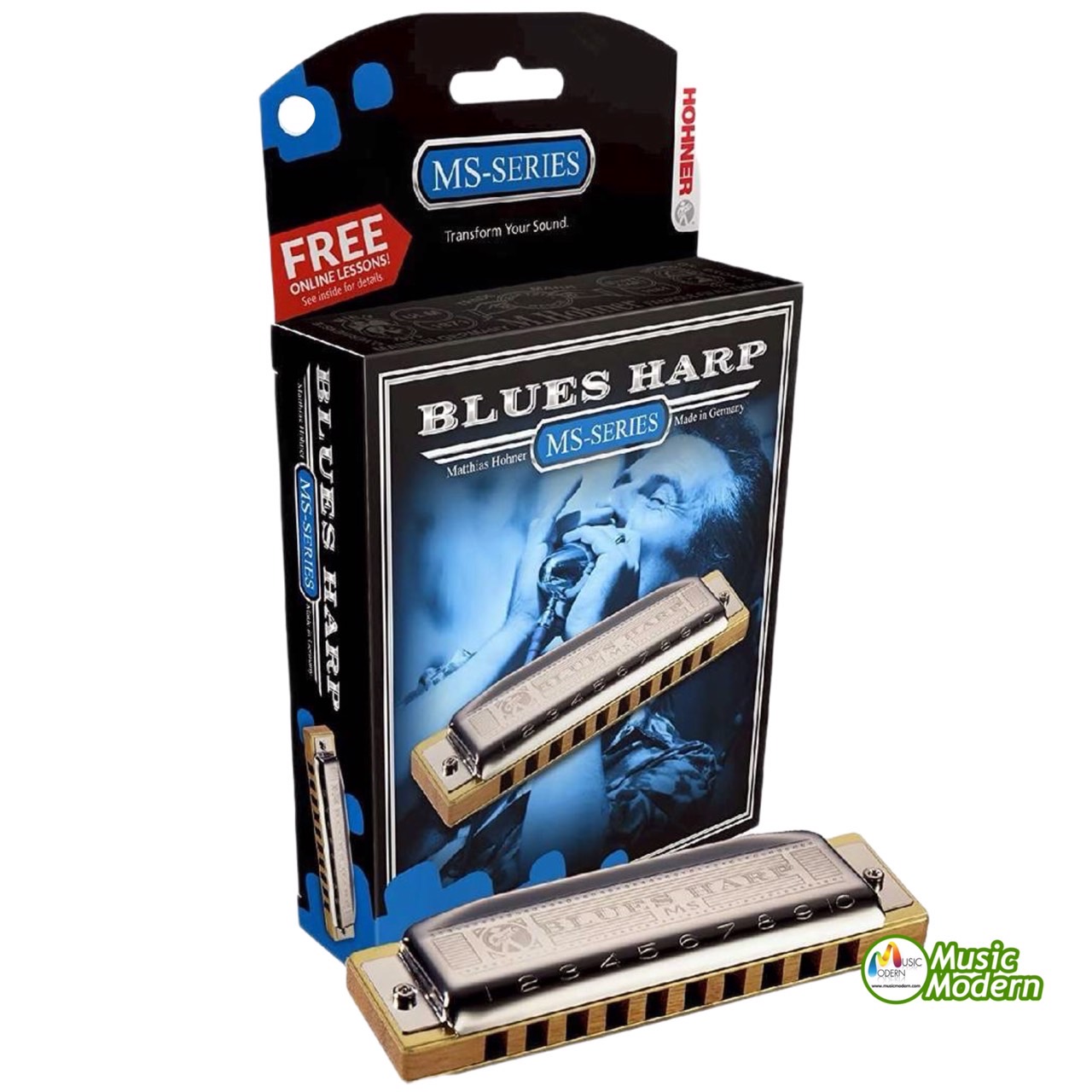 HOHNERS MS BLUE HARP KEY C 10 ช่อง