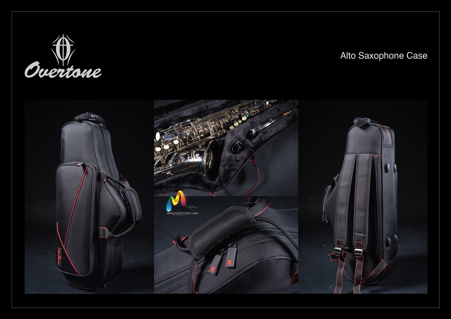 Overtone Alto Saxophone Case  เคส แซกโซโฟน โอเวอร์โทน